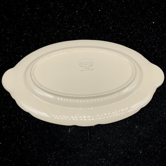 Vintage Franciscan Dessert Rose Oval Serving Platter 8.5”L 13”W - Picture 5 of 5